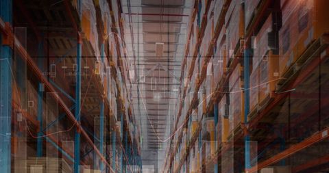 Digital Data Innovation in Modern Warehouse Operations - Download Free Stock Images Pikwizard.com