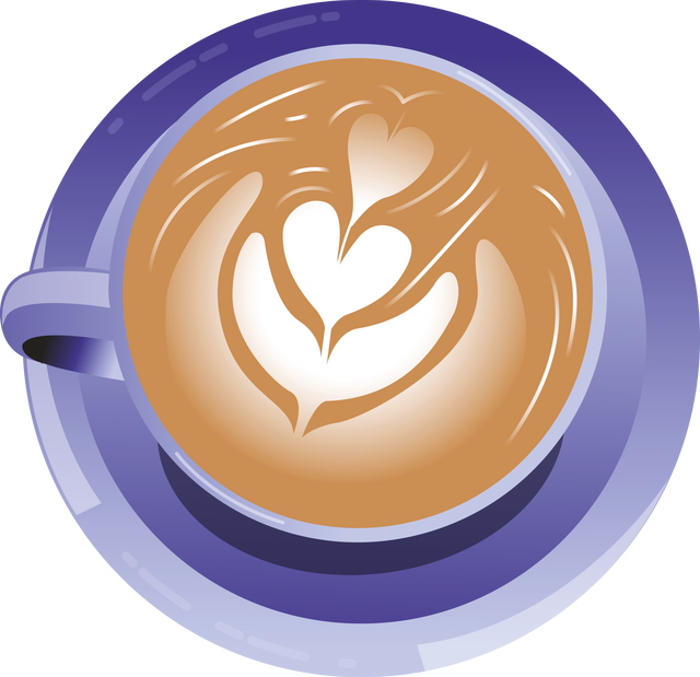 Flat Design Coffee Cup with Latte Art Icon on Transparent Background - Download Free Stock Videos Pikwizard.com