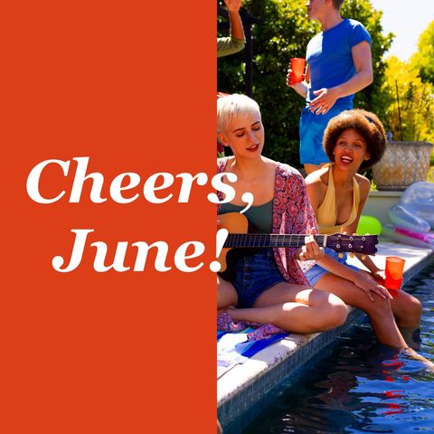 Diverse friends celebrating summer at pool party