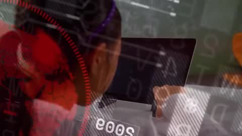 Young Student Engaging with Interactive Technology Display