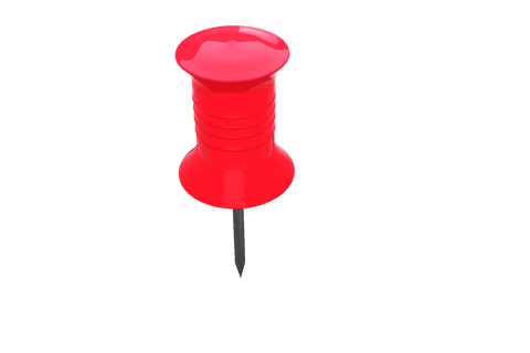 transparent background red drawing pin 3d rendering - Download Free Stock Videos Pikwizard.com