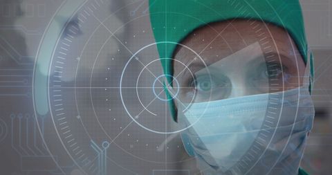 Surgeon with advanced technology overlay