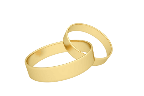 elegant gold wedding rings on transparent background - Download Free Stock Videos Pikwizard.com