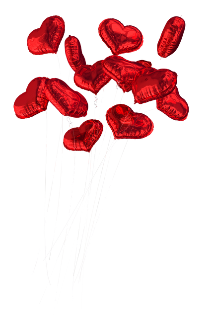 Red Heart Balloons on Transparent Background for Valentine's Day Love Celebrations - Download Free Stock Videos Pikwizard.com