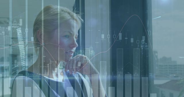 Businesswoman Analyzing Financial Data with Graph Projections, Entrepreneur Leadership - Download Free Stock Images Pikwizard.com