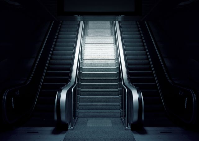 Stairs dark station underground - Download Free Stock Photos Pikwizard.com