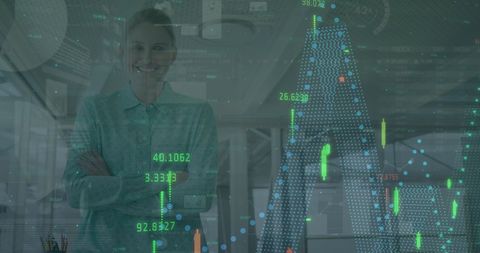 Businesswoman Analyzing Financial Market Data - Download Free Stock Images Pikwizard.com