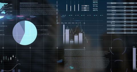 Statistical Data Processing Over Network with City Background - Download Free Stock Images Pikwizard.com