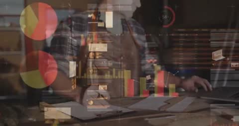 Craftsman Analyzing Data with Innovative Overlay Charts