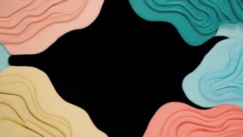 Abstract Flowing Colors on Dark Canvas Minimalist Background