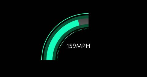 Digital Speedometer Display Showing 159 MPH - Download Free Stock Images Pikwizard.com