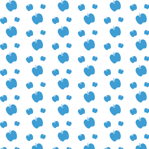 Blue Apples Pattern on Transparent Background for Creative Projects - Download Free Stock Videos Pikwizard.com