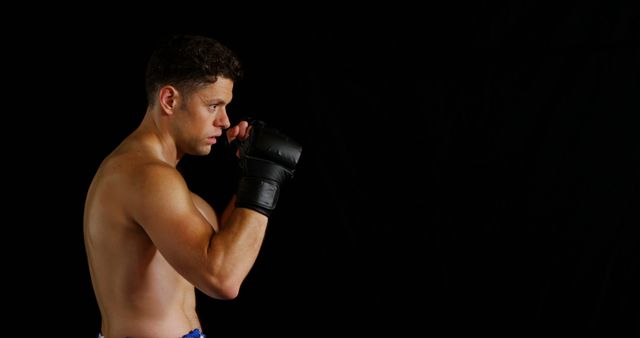 Confident Mixed Martial Arts Fighter in Boxing Stance - Download Free Stock Images Pikwizard.com