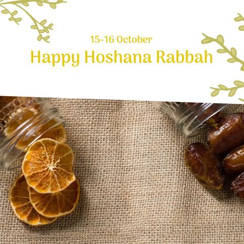 celebrating hoshana rabbah with dates and dried citrus - Download Free Stock Templates Pikwizard.com
