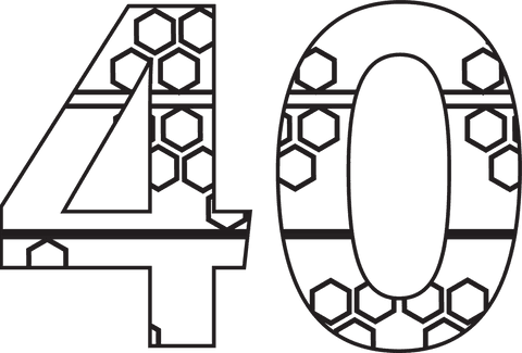 Transparent Number 40 with Modern Geometric Patterns - Download Free Stock Videos Pikwizard.com
