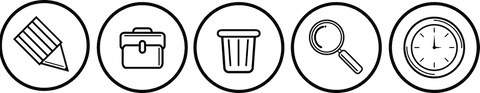 Transparent Office Icons Set with Tools and Symbols Illustration - Download Free Stock Videos Pikwizard.com