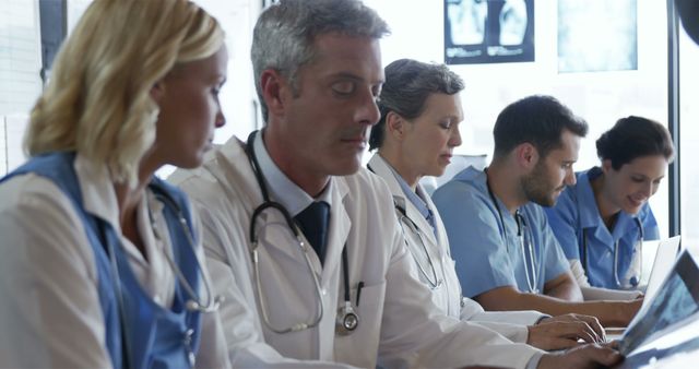 Medical Team Collaborating in Hospital Conference Room - Download Free Stock Images Pikwizard.com