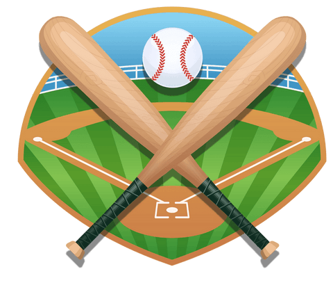 transparent baseball sports emblem with crossed bats and diamond - Download Free Stock Videos Pikwizard.com