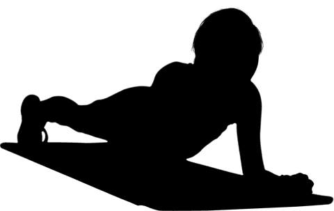 This image of a woman performing a plank is well-suited for illustrating fitness and exercise concepts in websites and social media content. It highlights focus on strength and endurance, conveying a sense of dedication and athleticism. Transparent background allows easy integration into various design projects such as wellness articles, fitness posters, or gym promotional materials.