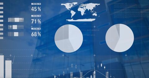 Global Financial Data Interfaces with Digital Dashboards - Download Free Stock Images Pikwizard.com