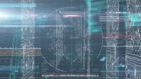 Futuristic Data Processing and Connections on Computer Servers