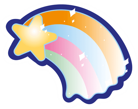 colorful comet with star shooting across transparent background - Download Free Stock Videos Pikwizard.com