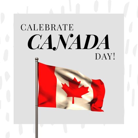 Canada Day Celebratory Poster with National Flag Display - Download Free Stock Templates Pikwizard.com