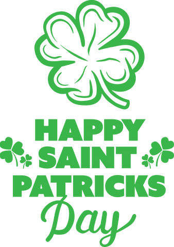 Green Saint Patrick's Day Text on Transparent Background - Download Free Stock Videos Pikwizard.com