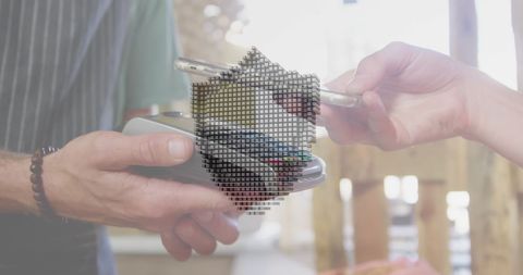 Digital Security in Contactless Mobile Payments Concept