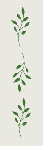 green leaves minimalist design for bookmark creation - Download Free Stock Templates Pikwizard.com