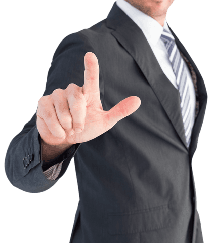 transparent businessman pointing finger in suit - Download Free Stock Videos Pikwizard.com