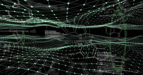 Abstract Digital Network with Data Streams and Connections