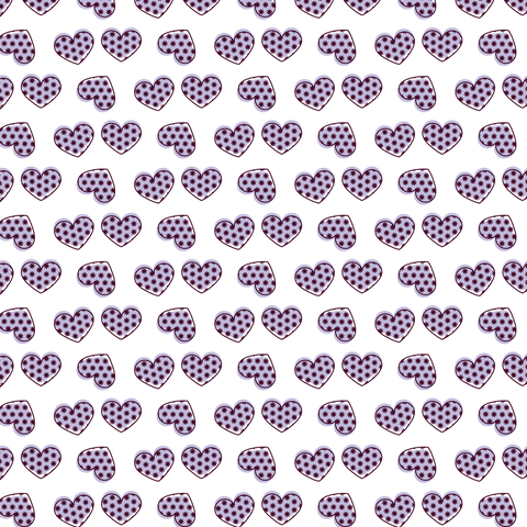 seamless polka dot hearts pattern on transparent background art - Download Free Stock Videos Pikwizard.com