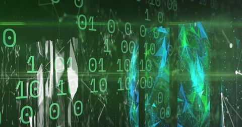 Futuristic Binary Code with Digital Network Connections - Download Free Stock Images Pikwizard.com