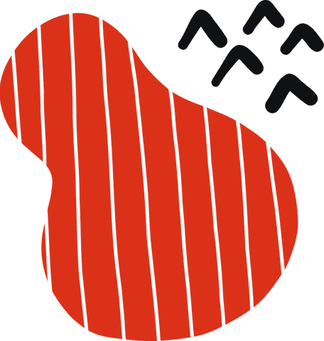 abstract red blob with black chevron on transparent background - Download Free Stock Videos Pikwizard.com