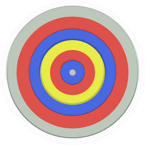 colorful target bulls eye with transparent background illustration - Download Free Stock Videos Pikwizard.com