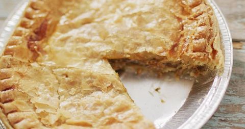 Delicious chicken pot pie with flaky crust