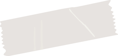 Flat adhesive tape vector with transparent background