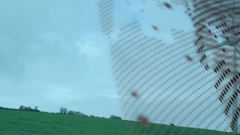 Digital Globe Overlay with Renewable Energy Wind Turbine