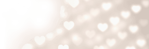 Transparent hearts abstract art with bokeh light effect