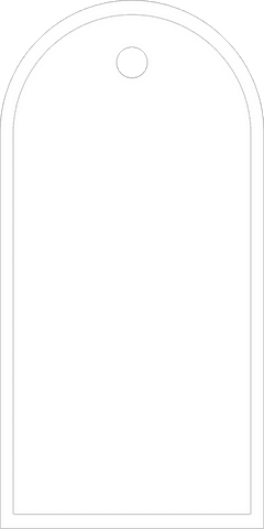 blank arched name tag vector on transparent background - Download Free Stock Videos Pikwizard.com