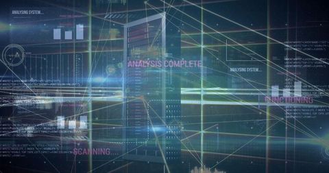 futuristic streaming server with digital grid lines displays analytics - Download Free Stock Images Pikwizard.com
