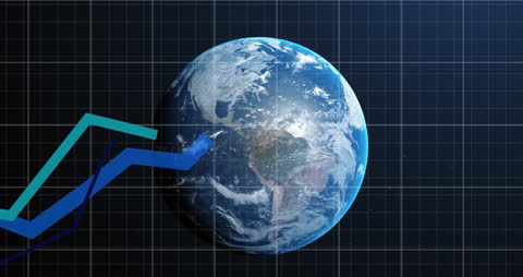 Global Business Financial Data Animation