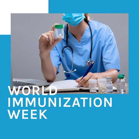 World Immunization Week Call for Action by Medical Professional - Download Free Stock Templates Pikwizard.com