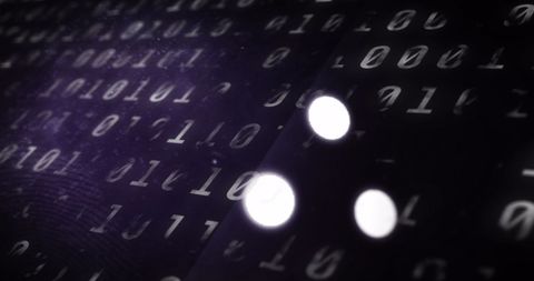 Binary Code Overlay with Data Loading Symbol - Download Free Stock Images Pikwizard.com