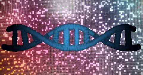 DNA Sequence with Digital Pixels Representing Genetic Data Technology - Download Free Stock Images Pikwizard.com
