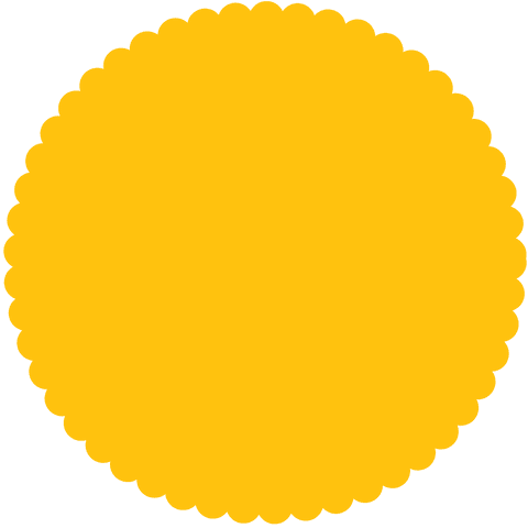 big yellow jagged circle on transparent background design - Download Free Stock Videos Pikwizard.com