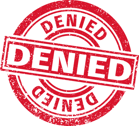 red denied stamp with transparent background vector illustration - Download Free Stock Videos Pikwizard.com