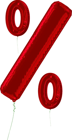 Floating Red Balloon Percent Symbol on Transparent Background - Download Free Stock Videos Pikwizard.com