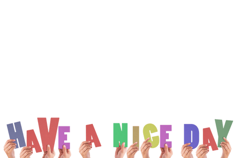 transparent hands holding colorful letters saying have a nice day - Download Free Stock Videos Pikwizard.com
